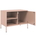vidaXL Meubles TV 2 Pièces rose 68x39x50 5 cm acier