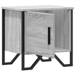 vidaXL Tables de chevet 2 Pièces sonoma gris 40x30x40 cm bois ingénierie