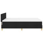 vidaXL Lit à ressorts avec matelas Noir 140 x 190 cm tissu