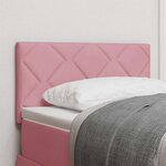 vidaXL Tête de Lit LED avec des lumières à LED Rose 80 cm Velours