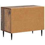 vidaXL Cabinet de chevet avec tiroir Bois ancien 62 x 34 5 x 47 5 cm