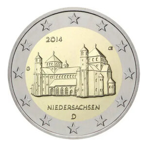 2 euros commémoratives Allemagne 2014 Basse-Saxe  les 5 ateliers.