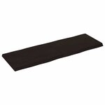 vidaXL Dessus de table bois massif traité bordure assortie