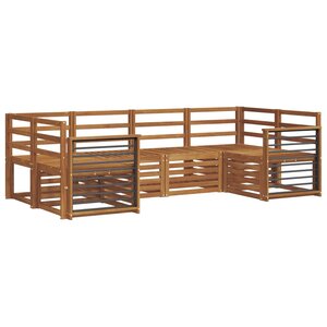 vidaXL Ensemble de canapés d'extérieur 6 pc Naturel
