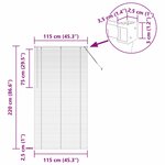 vidaXL Store de Fenêtre avec des rideaux Noir Aluminium