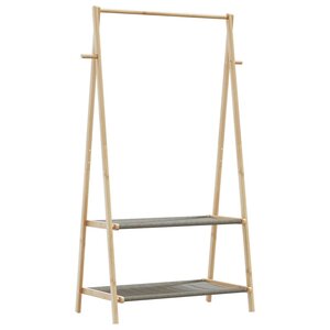 vidaXL Porte-vêtement avec étagères 96x45 5x150 5 cm bambou