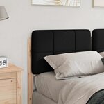 vidaXL Tête de lit capitonnée Marron et Noir 140 cm Pin massif