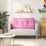 vidaXL Coussin de Dos Rose 100 x 24 x 50 cm tissu