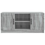vidaXL Meuble TV Sonoma gris 102 x 34 5 x 47 cm Bois d'ingénierie