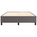 vidaXL Cadre de lit Gris 140x200 cm Similicuir
