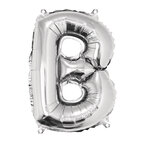 Ballon en aluminium Lettre B Argenté 40cm