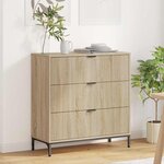 vidaXL Buffet Chêne sonoma 79 5 x 33 x 82 cm Bois d'ingénierie