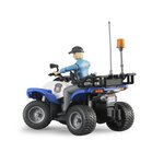 BRUDER - Quad police avec policiere et accessoires - 16 cm
