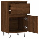 vidaXL Buffets 2 Pièces chêne marron 40x35x70 cm bois d'ingénierie