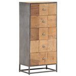vidaXL Armoire à tiroirs 45 x 30 x 100 cm Bois de récupération massif