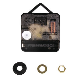 Mouvement d'horlogerie quartz  7 6mm ø  axe de 16mm  assemblé  1 pce.