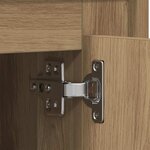 vidaXL Buffet en Chêne Artisan chêne artisanal 80 x 34 x 75 cm