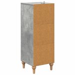 vidaXL Armoire à tiroirs Gris béton 33 x 34 5 x 90 cm