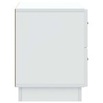 vidaXL Cabinet de chevet Blanc 62 x 34 5 x 44 5 cm Bois d'ingénierie