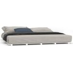 vidaXL Cadre de lit sans matelas blanc 160x200 cm bois de pin massif