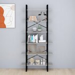 vidaXL Armoire haute Sonoma gris 100x30x210 cm Bois d'ingénierie