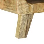 vidaXL Table basse Marron 90 x 50 x 35 cm Bois de manguier brut massif