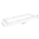 vidaXL Lit surélevé à gabion Acier galvanisé 300x100x20 cm