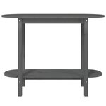 vidaXL Table console Gris 110x40x80 cm Bois massif de pin