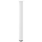 vidaXL Pieds de table de bar 4 pièces Blanc 110-112 cm Acier