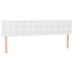 vidaXL Têtes de lit 2 Pièces Blanc 80x5x78/88 cm Similicuir