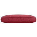 vidaXL Coussin pour assise de palette Bordeaux 120 x 80 x 12 cm