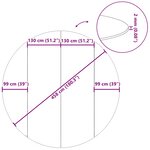 vidaXL Bâche de piscine gris clair Ø458 cm géotextile polyester