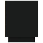 vidaXL Meuble TV noir 80x35x45 cm bois d'ingénierie