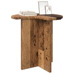 vidaXL Table d'appoint Bois ancien Ø 39 x 38 cm Bois d'ingénierie
