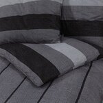 vidaXL Ensemble de housse de couette gris foncé 200x200 cm Coton