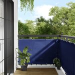 vidaXL Écran de balcon bleu 90x800 cm 100  polyester oxford