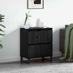 vidaXL Buffet Noir 60 x 35 x 70 cm Bois d'ingénierie