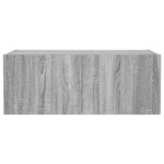 vidaXL Meuble TV mural avec lumières LED sonoma gris 80x35x31 cm