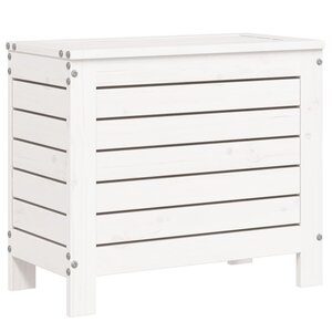 vidaXL Repose-pied de jardin blanc 62x31 5x52 cm bois de pin massif