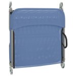 vidaXL Chaises longues pliables lot de 2 bleu textilène et acier