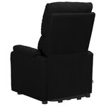 vidaXL Fauteuil de massage Noir Tissu