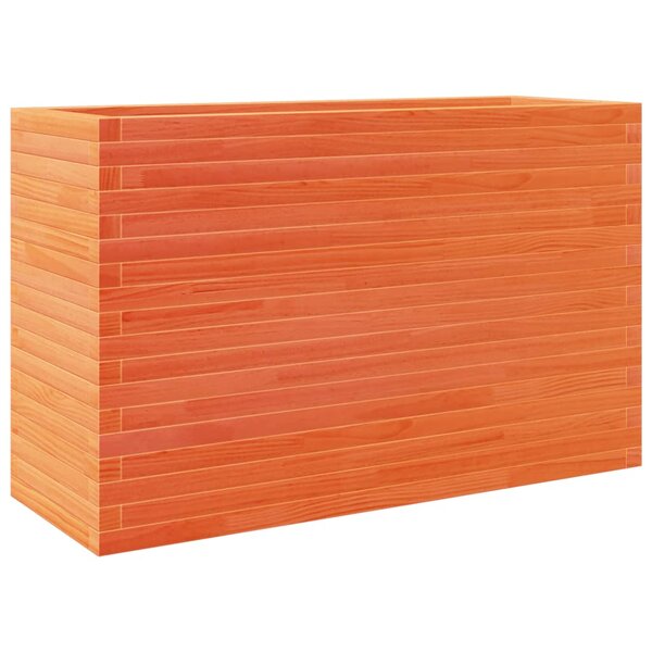 vidaXL Jardinière cire marron 110x40x68 5 cm bois de pin massif