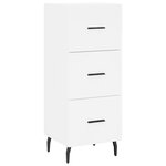 vidaXL Buffet haut Blanc 34 5x34x180 cm Bois d'ingénierie