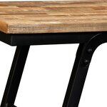 vidaXL Banc Teck de récupération et acier 160 x 35 x 45 cm