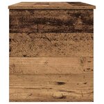 vidaXL Boîte de Rangement avec stockage Bois ancien 100 x 42 x 46 cm