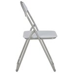 vidaXL Chaises pliantes à manger lot de 6 blanc similicuir
