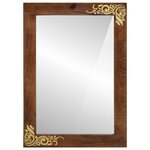 vidaXL Miroir de salle de bain Gris et Argent 50 x 70 x 3 cm
