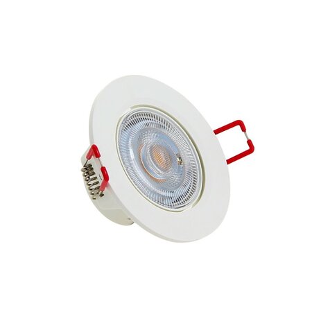 Spot encastrable led intégré - dimmable par switch - orientable - cons. 6w (eq. 50w) - 400 lumens - blanc chaud