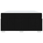 vidaXL Cadre de lit avec matelas Noir 140 x 200 cm tissu