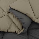 vidaXL Duvet d'hiver Gris clair et anthracite 220 x 155 cm Microfibre